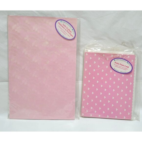 Lot of 7 Embossing Arts Blank Note Cards Envelopes Sets Assorted Patterns Colors - Picture 7 of 8